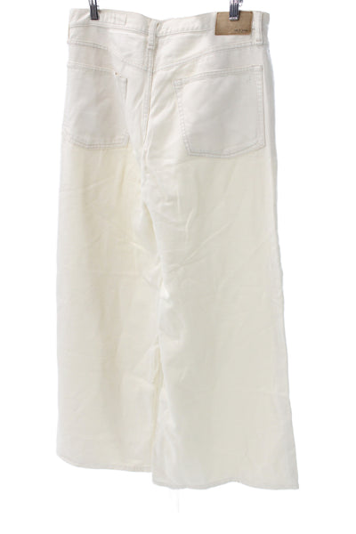 Rag & Bone Unisex White High Rise Cotton Jeans 90s Button Fly Size 30