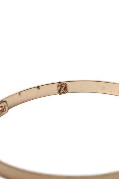 Dannijo Womens Gold Tone Jasmine Heart Bangle Bracelet