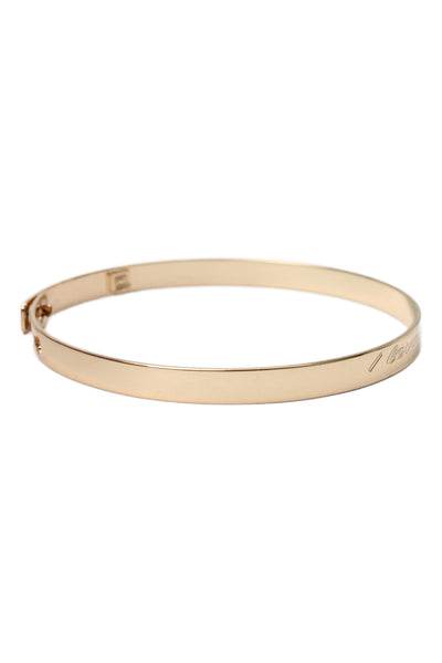 Dannijo Womens Gold Tone "I Love You More" Bangle Bracelet