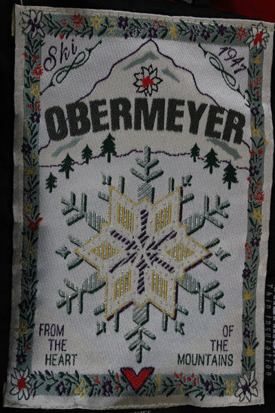 Obermeyer Women Parka Red Ski High Neck Button Long Sleeve Petite Size 6
