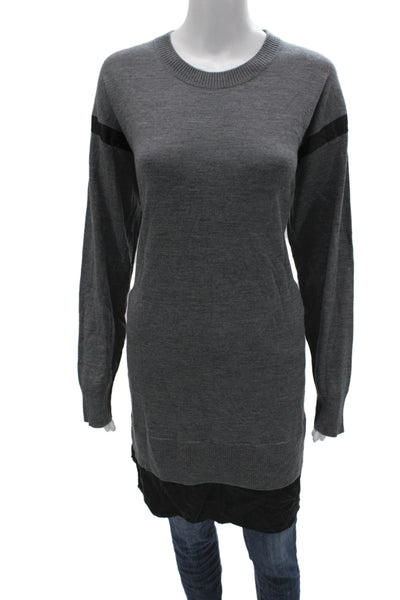 Rag & Bone Unisex Gray Merino Wool Pullover Sweater Long Sleeve Size XL