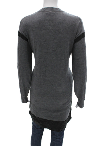 Rag & Bone Unisex Gray Merino Wool Pullover Sweater Long Sleeve Size XL