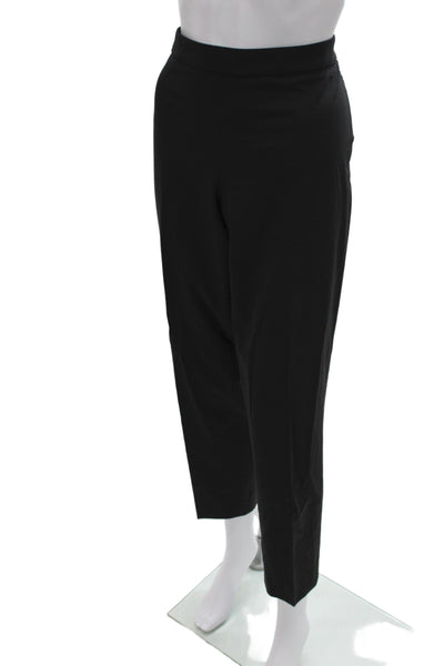 Boss Hugo Boss Womens Ankle Dress Pants Black 96% Virgin Wool Size 8