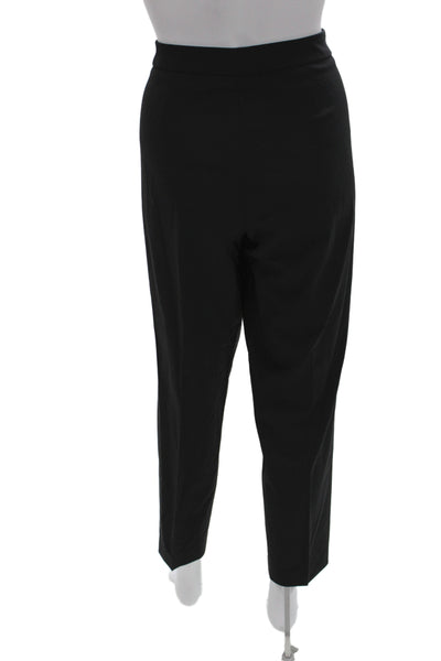 Boss Hugo Boss Womens Ankle Dress Pants Black 96% Virgin Wool Size 8