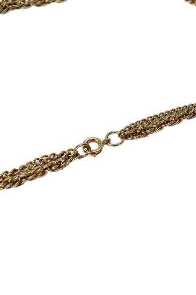 Harry Iskin Womens 10K GF Marcasite Star of David Pendant + Gold Tone Chain 14"