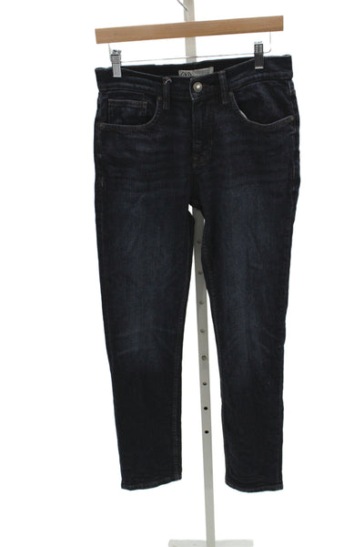 Zara Mens Dark Blue Skinny Straight Jeans Size 30