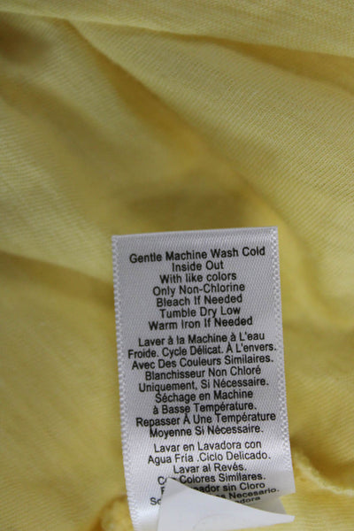 Nation LTD Womens Yellow Cotton Sleeveless Beach Top Solid Size S