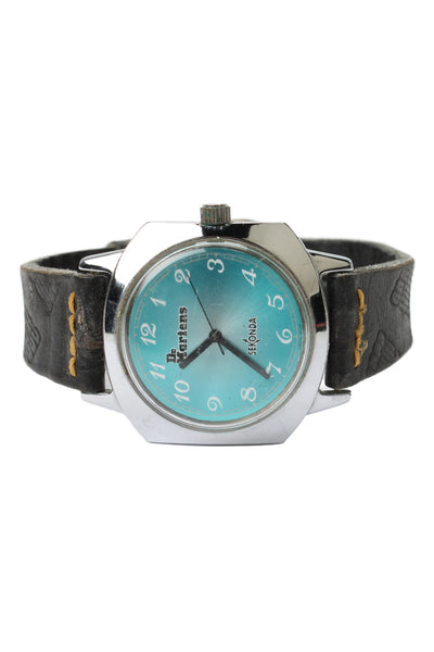 Sekonda x Dr Marten's Unisex Vintage Stainless Steel Teal Dial Quartz Watch 33mm