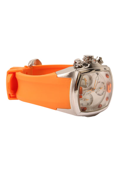 Invicta Womens S-Steel Orange Strap Lady Lupah 24051 Quartz Watch 36mm