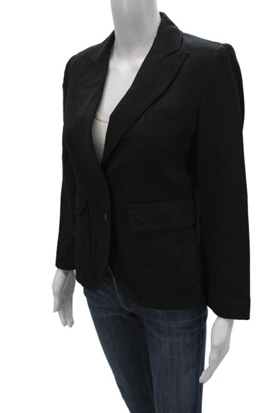 Rag & Bone Unisex Black Wool Blend Blazer Collared Button Long Sleeve Size 4