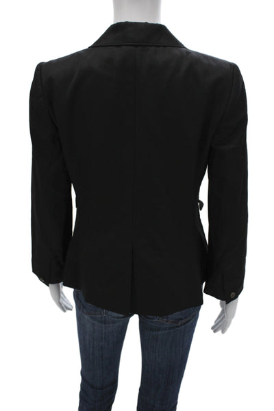 Rag & Bone Unisex Black Wool Blend Blazer Collared Button Long Sleeve Size 4