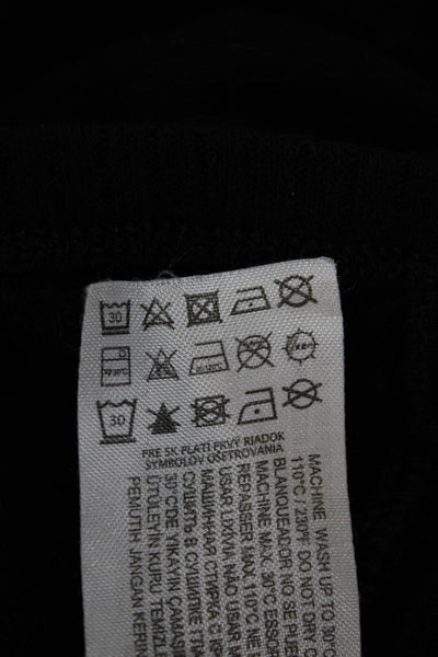 MNG Womens Black Mock Neck Long Sleeve Basic Top Size XS