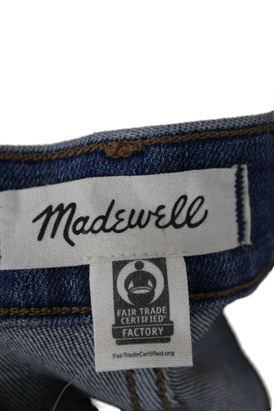 Madewell Womens Ankle Cropped Blue Denim Jeans Size 24