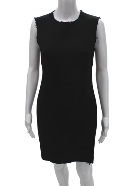 Olivine Gabbro Womens Sheath Tank Dress Black Cotton Sleeveless Size S
