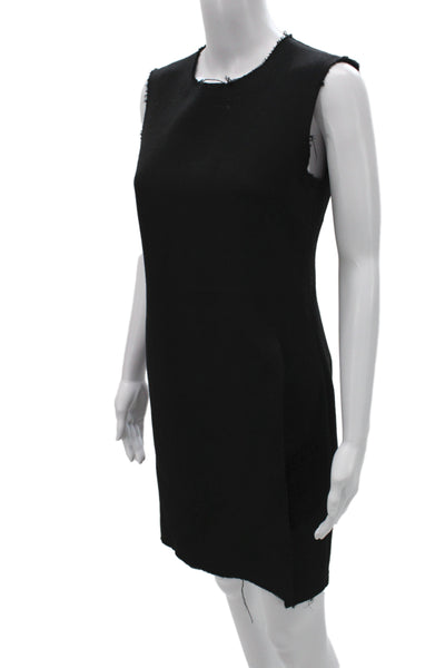 Olivine Gabbro Womens Sheath Tank Dress Black Cotton Sleeveless Size S