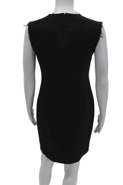 Olivine Gabbro Womens Sheath Tank Dress Black Cotton Sleeveless Size S