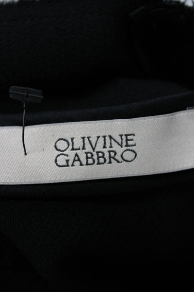 Olivine Gabbro Womens Sheath Tank Dress Black Cotton Sleeveless Size S