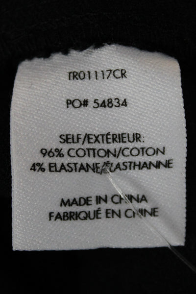 Derek Lam 10 Crosby Women Dress Pants Black Solid Cotton Blend Size 8