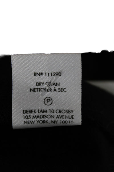 Derek Lam 10 Crosby Women Dress Pants Black Solid Cotton Blend Size 8