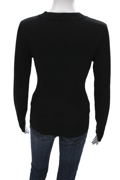 BCBG Max Azria Women Pullover Sweater Black Wool Size S