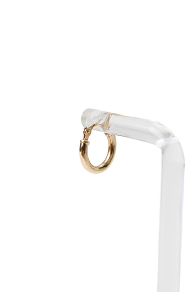 Designer Womens 14K Y Gold Huggie Single Earring 0.3" .25g