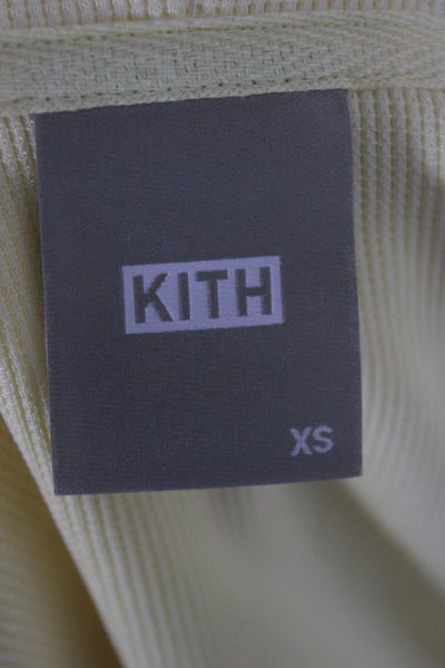 Kith Womens Full Zip Hoodie Yellow Size XS