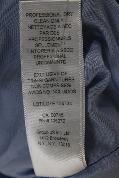 AMUR Womens Blue Striped Sleeveless Maxi Dress 100% Recycled Polyester Size 0