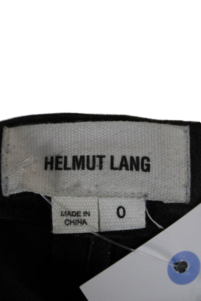 Helmut Lang Womens Ankle Lamb Leather Jeggings Black Size 0