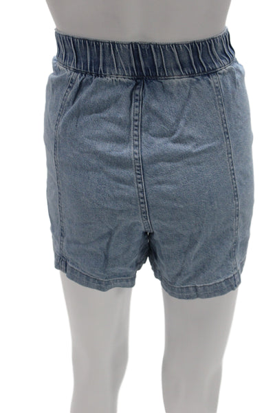 Madewell Unisex 90s Solid Light Blue Cotton Shorts Size XS