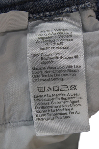 Madewell Unisex 90s Solid Light Blue Cotton Shorts Size XS