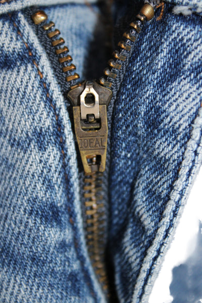 Madewell Womens Cropped Ankle Mom Jeans Blue High Rise Button Size 25