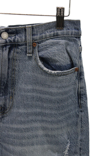 Pistola Women Boyfriend Cropped Light Blue High Rise Jeans Size 26