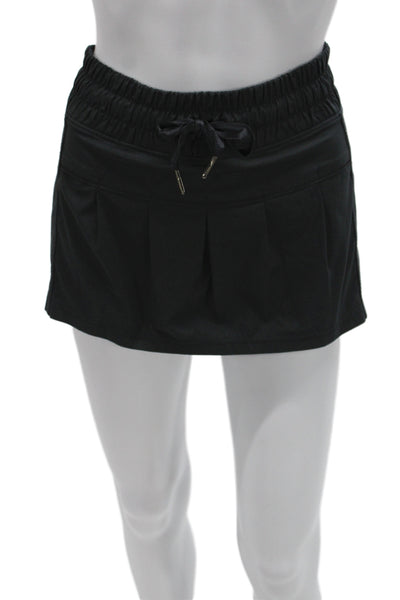 Lululemon Womens Mini Pleated Skort Black Size 6