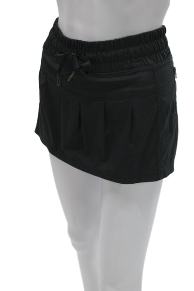 Lululemon Womens Mini Pleated Skort Black Size 6