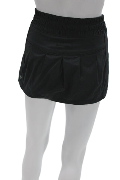 Lululemon Womens Mini Pleated Skort Black Size 6