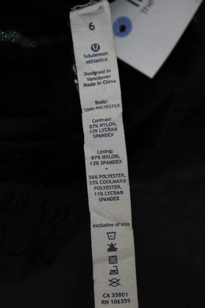 Lululemon Womens Mini Pleated Skort Black Size 6