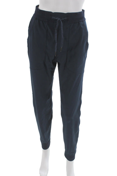 Lululemon Unisex Dark Blue Jogger Pants Drawstring Polyester Size XS