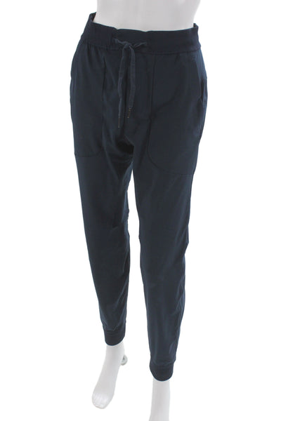 Lululemon Unisex Dark Blue Jogger Pants Drawstring Polyester Size XS