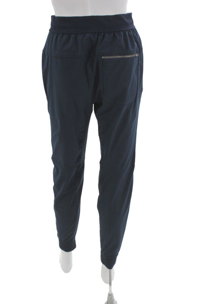 Lululemon Unisex Dark Blue Jogger Pants Drawstring Polyester Size XS