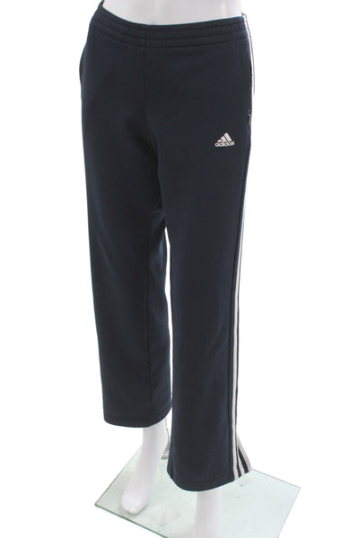 Adidas Unisex Sweatpants Dark Blue Sports Zip Polyester Size S