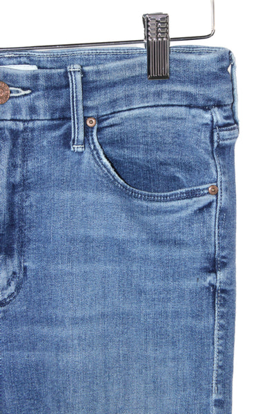 Mother Womens Skinny Ankle High Rise Jeans Blue Size 26