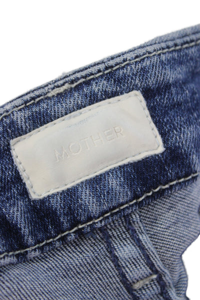 Mother Womens Skinny Ankle High Rise Jeans Blue Size 26