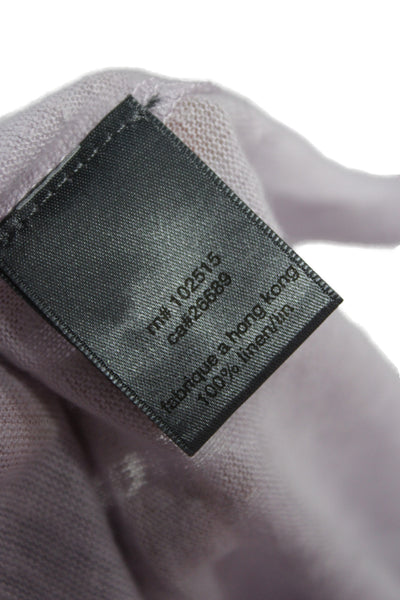 John Varvatos Mens Short Sleeve Collared Knit Polo Shirt Purple Cotton Size 2XL