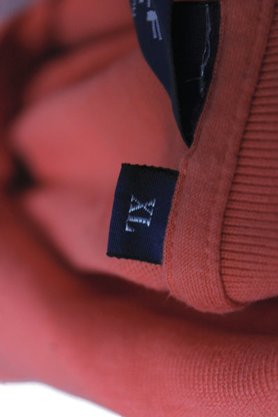 Polo Golf Ralph Lauren Mens Short Sleeve Collared Knit Polo Shirt Orange Size XL