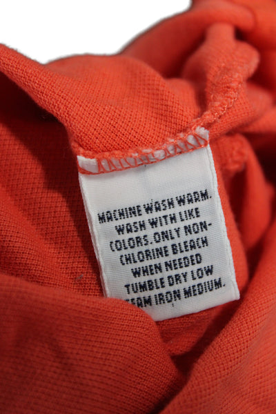Polo Golf Ralph Lauren Mens Short Sleeve Collared Knit Polo Shirt Orange Size XL