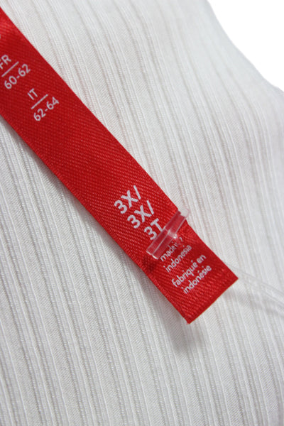 Spanx Womens White Basic Sleeveless Tank Rayon Elastane Round Neck Size 3X