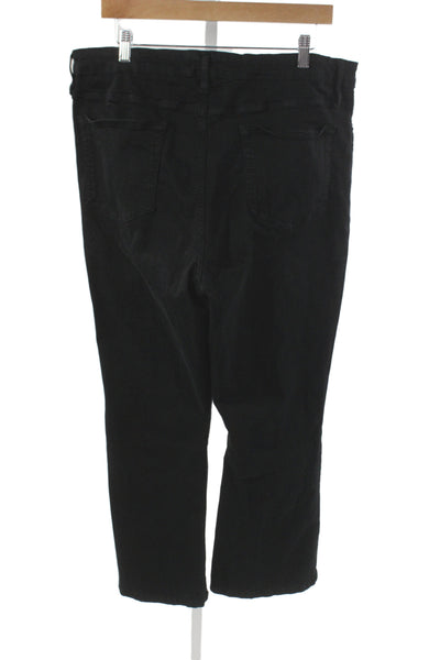 Frame Unisex Black Straight Cropped Denim Jeans Size 34