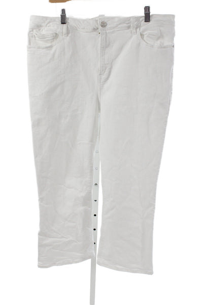 Frame Womens White High Rise Straight Jeans Size 34