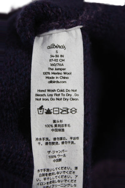 Allbirds Unisex Pullover Merino Wool Crew Neck Purple Size S