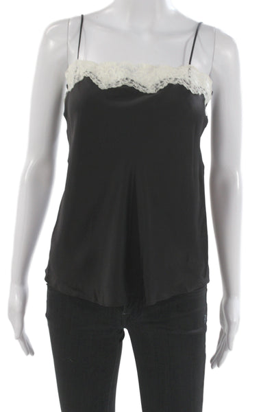 Zara Womens Camisole Black Viscose Sleeveless Size S